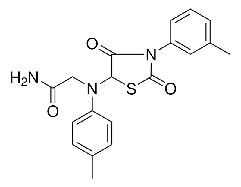 Sigma-Aldrich 2-(4-METHYL(3-(3-METHYLPHENYL)-2,4-DIOXO-1,3-THIAZOLIDIN-5-YL)ANILINO)ACETAMIDE，AldrichCPR