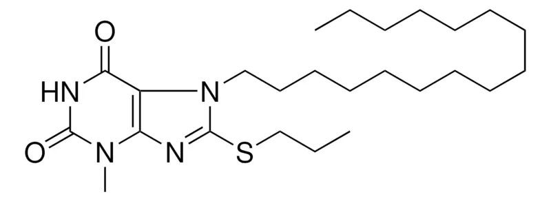 Sigma-Aldrich 7-HEXADECYL-3-METHYL-8-PROPYLSULFANYL-3,7-DIHYDRO-PURINE-2,6-DIONE,AldrichCPR