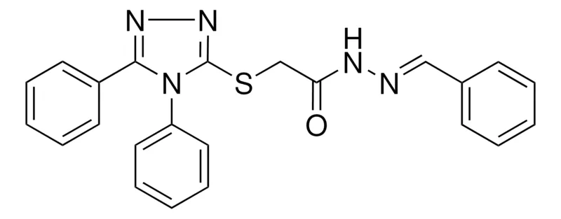 Sigma-Aldrich 2(4,5-DIPHENYL-4H-(1,2,4)TRIAZOL-3-YLSULFANYL)-ACETIC ACID BENZYLIDENE-HYDRAZIDE,AldrichCPR