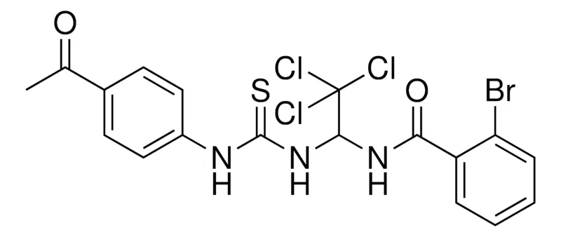 Sigma-Aldrich N-(1-(3-(4-ACETYL-PHENYL)-THIOUREIDO)-2,2,2-TRICHLORO-ETHYL)-2-BROMO-BENZAMIDE,AldrichCPR