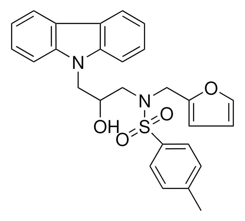 Sigma-Aldrich N-(3-CARBAZOL-9-YL-2-HO-PROPYL)-N-FURAN-2-YLMETHYL-4-METHYL-BENZENESULFONAMIDE,AldrichCPR