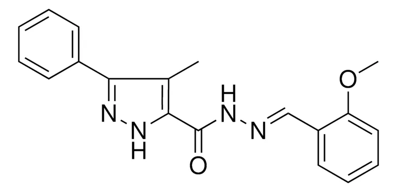 Sigma-Aldrich 4-ME-5-PHENYL-2H-PYRAZOLE-3-CARBOXYLIC ACID (2-METHOXY-BENZYLIDENE)-HYDRAZIDE,AldrichCPR