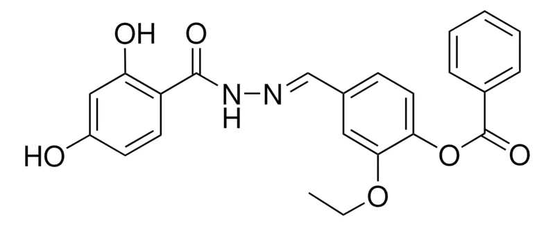 Sigma-Aldrich 4-(2-(2,4-DIHYDROXYBENZOYL)CARBOHYDRAZONOYL)-2-ETHOXYPHENYL BENZOATE,AldrichCPR