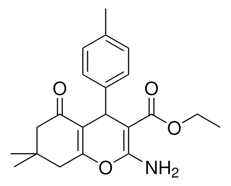 Sigma-Aldrich ETHYL 2-AMINO-7,7-DIMETHYL-4-(4-METHYLPHENYL)-5-OXO-5,6,7,8-TETRAHYDRO-4H-CHROMENE-3-CARBOXYLATE,AldrichCPR