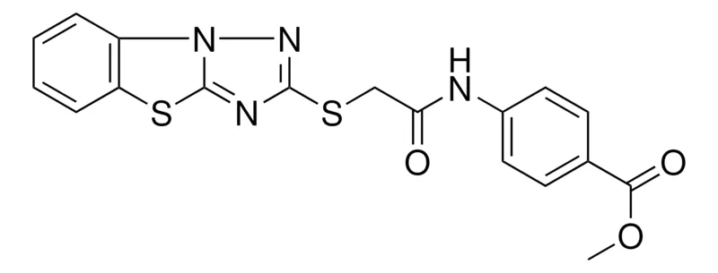 Sigma-Aldrich ME 4-((((1,2,4)TRIAZOLO(5,1-B)(1,3)BENZOTHIAZOL-2-YLTHIO)ACETYL)AMINO)BENZOATE，AldrichCPR