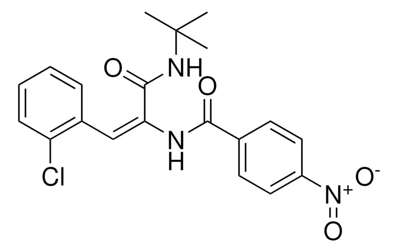 Sigma-Aldrich N-(1-TERT-BUTYLCARBAMOYL-2-(2-CHLORO-PHENYL)-VINYL)-4-NITRO-BENZAMIDE,AldrichCPR