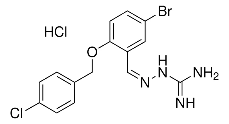 Sigma-Aldrich 1-(5-BROMO-2-(4-CHLOROBENZYLOXY)BENZYLIDENEAMINO)GUANIDINE HYDROCHLORIDE，AldrichCPR