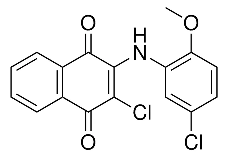 Sigma-Aldrich 2-CHLORO-3-(5-CHLORO-2-METHOXY-PHENYLAMINO)-(1,4)NAPHTHOQUINONE,AldrichCPR