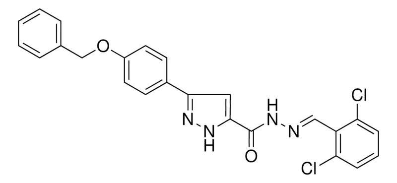 Sigma-Aldrich 5(4-BENZYLOXY-PH)-2H-PYRAZOLE-3-CARBOXYLIC ACID (2,6-DI-CL-BENZYLIDENE)HYDRAZIDE,AldrichCPR