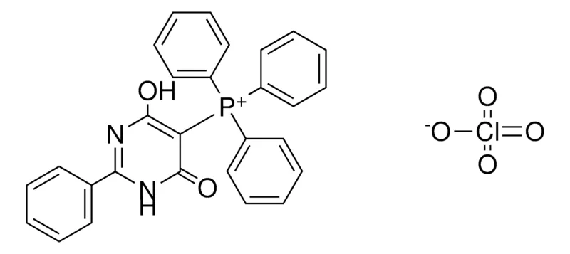 Sigma-Aldrich (4-HO-6-OXO-2-PH-1,6-DIHYDRO-PYRIMIDIN-5-YL)-TRIPHENYL-PHOSPHONIUM, PERCHLORATE,AldrichCPR