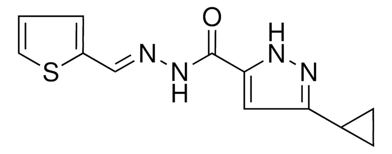 Sigma-Aldrich 5-CYCLOPROPYL-2H-PYRAZOLE-3-CARBOXYLIC ACID THIOPHEN-2-YLMETHYLENE-HYDRAZIDE,AldrichCPR
