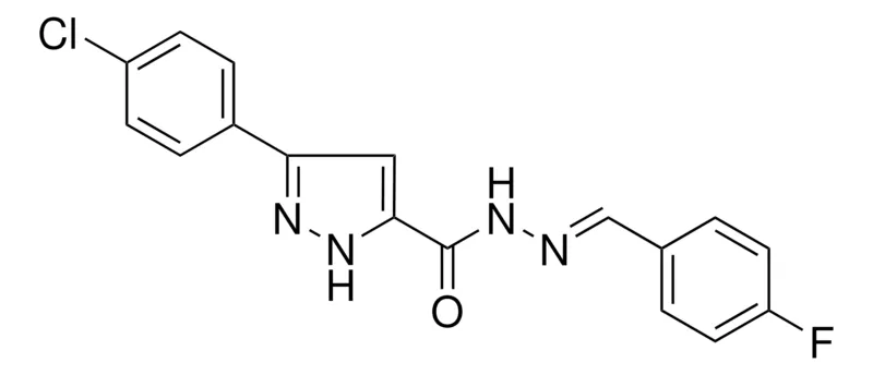 Sigma-Aldrich 5-(4-CL-PHENYL)-2H-PYRAZOLE-3-CARBOXYLIC ACID (4-FLUORO-BENZYLIDENE)-HYDRAZIDE，AldrichCPR