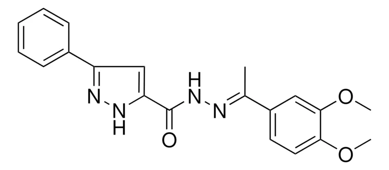 Sigma-Aldrich 5-PH-2H-PYRAZOLE-3-CARBOXYLIC ACID (1-(3,4-DIMETHOXY-PH)-ETHYLIDENE)-HYDRAZIDE,AldrichCPR