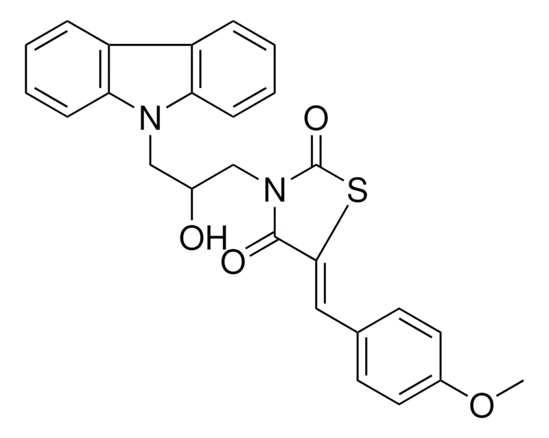 Sigma-Aldrich 3-(3-CARBAZOL-9-YL-2-HO-PROPYL)-5-(4-METHOXY-BENZYLIDENE)-THIAZOLIDINE-2,4-DIONE,AldrichCPR