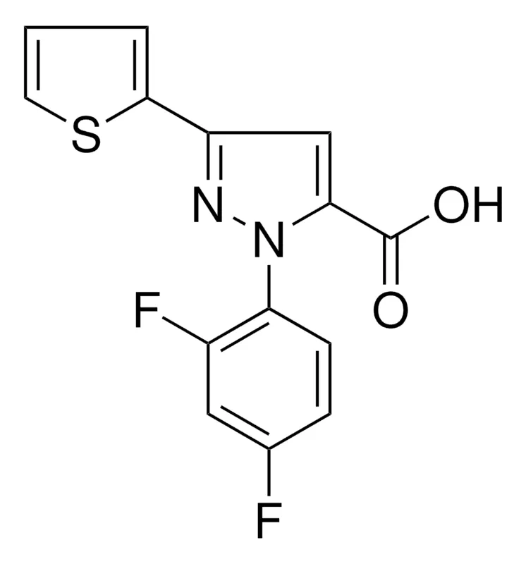 Sigma-Aldrich 1-(2,4-DIFLUOROPHENYL)-3-(2-THIENYL)-1H-PYRAZOLE-5-CARBOXYLIC ACID,AldrichCPR