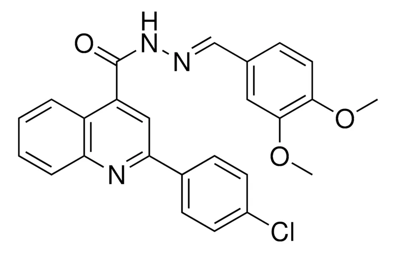 Sigma-Aldrich 2-(4-CL-PH)-QUINOLINE-4-CARBOXYLIC ACID (3,4-DIMETHOXY-BENZYLIDENE)-HYDRAZIDE,AldrichCPR