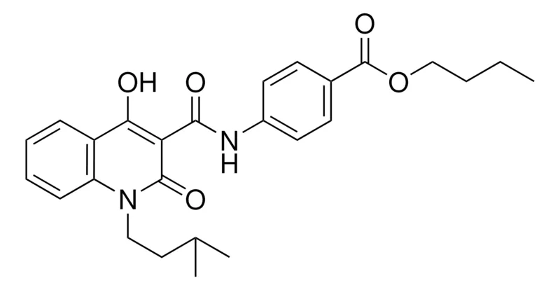 Sigma-Aldrich 4-((4-HO-1-(3-ME-BU)-2-OXO-2H-QUINOLINE-3-CARBONYL)-AMINO)-BENZOIC ACID BU ESTER,AldrichCPR