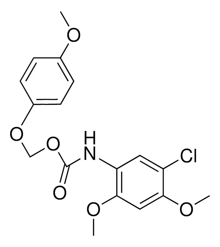 Sigma-Aldrich (4-METHOXYPHENOXY)METHYL N-(5-CHLORO-2,4-DIMETHOXYPHENYL)CARBAMATE,AldrichCPR