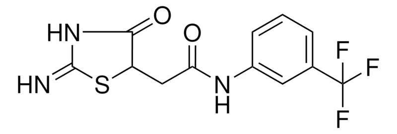 Sigma-Aldrich 2-(2-IMINO-4-OXO-1,3-THIAZOLIDIN-5-YL)-N-(3-(TRIFLUOROMETHYL)PHENYL)ACETAMIDE,AldrichCPR