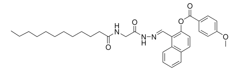 Sigma-Aldrich 1-(2-((DODECANOYLAMINO)ACETYL)CARBOHYDRAZONOYL)-2-NAPHTHYL 4-METHOXYBENZOATE，AldrichCPR