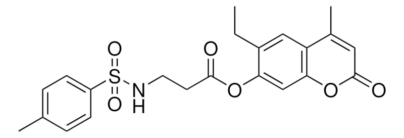 Sigma-Aldrich 3-(TOLUENE-4-SULFONYLAMINO)-PROPIONIC ACID 6-ET-4-ME-2-OXO-2H-CHROMEN-7-YL ESTER,AldrichCPR