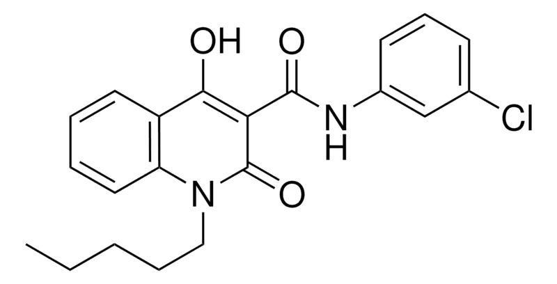 Sigma-Aldrich 4-HO-2-OXO-1-PENTYL-1,2-2H-QUINOLINE-3-CARBOXYLIC ACID (3-CHLORO-PHENYL)-AMIDE，AldrichCPR