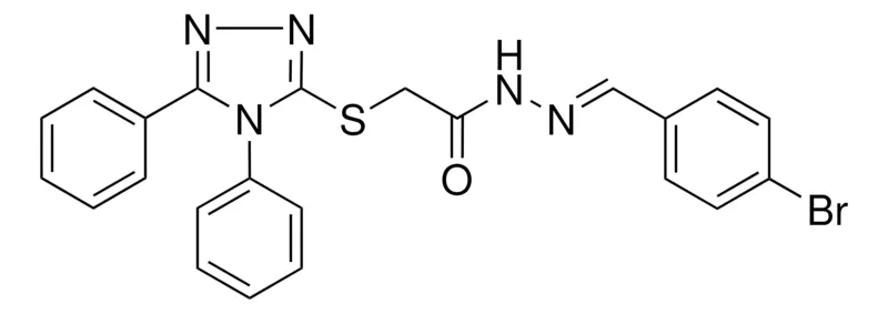 Sigma-Aldrich N'-[(E)-(4-BROMOPHENYL)METHYLIDENE]-2-[(4,5-DIPHENYL-4H-1,2,4-TRIAZOL-3-YL)SULFANYL]ACETOHYDRAZIDE，AldrichCPR