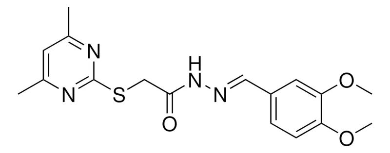 Sigma-Aldrich 2(4,6-DI-ME-PYRIMIDIN-2-YLSULFANYL)ACETIC ACID (3,4-DI-MEO-BENZYLIDENE)HYDRAZIDE,AldrichCPR