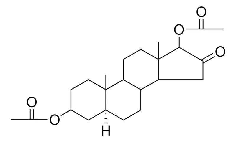 Sigma-Aldrich 16-OXO-5-ALPHA-ANDROSTANE-3-BETA,17-BETA-DIYL DIACETATE,AldrichCPR