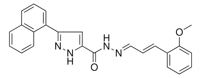Sigma-Aldrich 5-NAPHTHALEN-1-YL-2H-PYRAZOLE-3-CARBOXYLIC ACID (3(2-MEO-PH)ALLYLIDENE)HYDRAZIDE,AldrichCPR