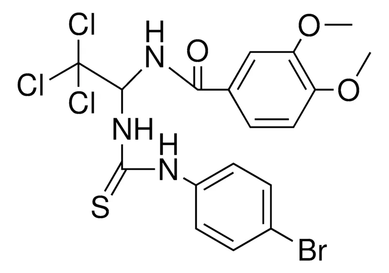 Sigma-Aldrich N-(1-(3-(4-BR-PHENYL)-THIOUREIDO)-2,2,2-TRICHLORO-ETHYL)-3,4-DIMETHOXY-BENZAMIDE,AldrichCPR