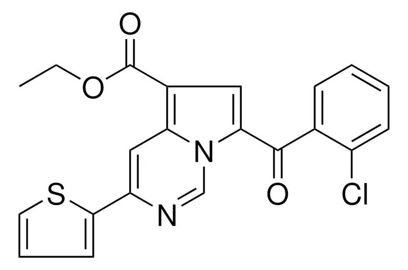 Sigma-Aldrich ETHYL 7-(2-CHLOROBENZOYL)-3-(2-THIENYL)PYRROLO(1,2-C)PYRIMIDINE-5-CARBOXYLATE,AldrichCPR