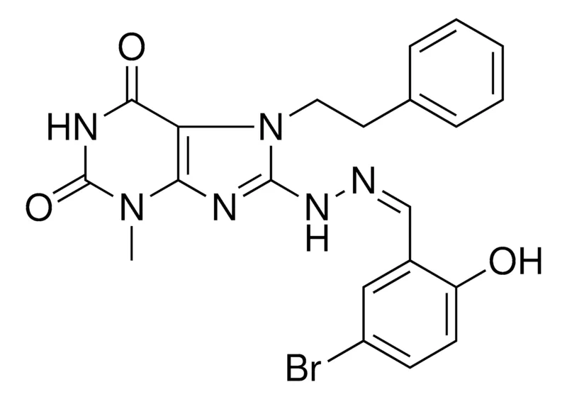 Sigma-Aldrich 8(N'-(5-BR-2-HO-BENZYLIDENE)-HYDRAZINO)-3-ME-7-PHENETHYL-3,7-2H-PURINE-2,6-DIONE,AldrichCPR