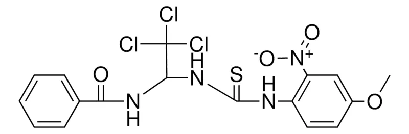 Sigma-Aldrich N-(2,2,2-TRICHLORO-1-(3-(4-METHOXY-2-NITRO-PHENYL)-THIOUREIDO)-ETHYL)-BENZAMIDE,AldrichCPR
