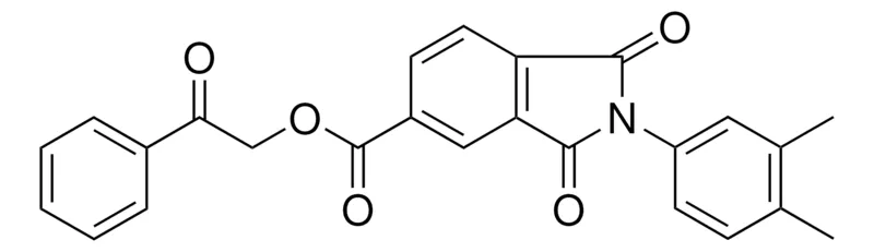 Sigma-Aldrich 2-OXO-2-PHENYLETHYL 2-(3,4-DIMETHYLPHENYL)-1,3-DIOXO-5-ISOINDOLINECARBOXYLATE,AldrichCPR
