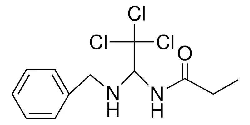 Sigma-Aldrich N-(1-BENZYLAMINO-2,2,2-TRICHLORO-ETHYL)-PROPIONAMIDE,AldrichCPR