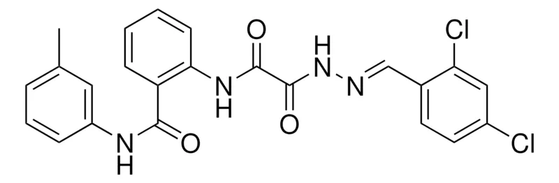 Sigma-Aldrich 2-(((2-(2,4-DICHLOROBENZYLIDENE)HYDRAZINO)(OXO)AC)AMINO)-N-(3-ME-PH)BENZAMIDE,AldrichCPR
