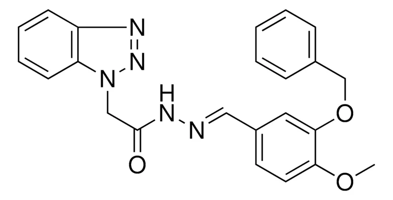 Sigma-Aldrich 2-BENZOTRIAZOL-1-YL-ACETIC ACID (3-BENZYLOXY-4-METHOXY-BENZYLIDENE)-HYDRAZIDE,AldrichCPR