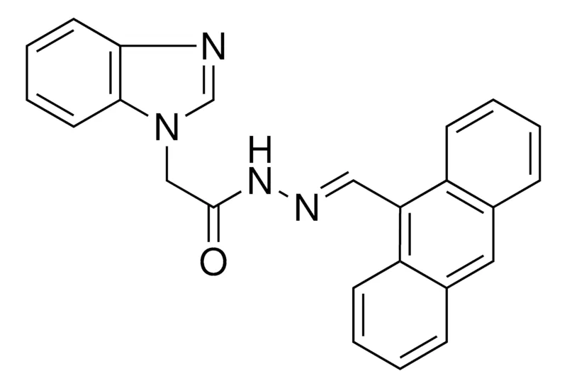Sigma-Aldrich 2-BENZOIMIDAZOL-1-YL-ACETIC ACID ANTHRACEN-9-YLMETHYLENE-HYDRAZIDE,AldrichCPR