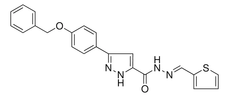 Sigma-Aldrich 5(4-BENZYLOXY-PH)-2H-PYRAZOLE-3-CARBOXYLIC ACID THIOPHEN-2-YLMETHYLENE-HYDRAZIDE,AldrichCPR