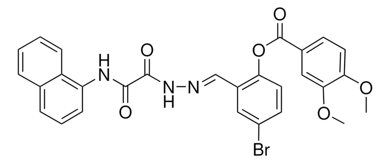 Sigma-Aldrich 4-BR-2-(2-((1-NAPHTHYLAMINO)(OXO)AC)CARBOHYDRAZONOYL)PH 3,4-DIMETHOXYBENZOATE,AldrichCPR