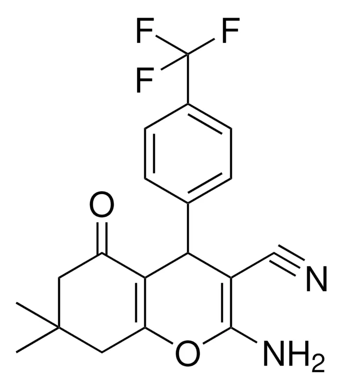 Sigma-Aldrich 2-AMINO-7,7-DI-ME-5-OXO-4-(4-TRI-F-ME-PH)-5,6,7,8-4H-4H-CHROMENE-3-CARBONITRILE,AldrichCPR