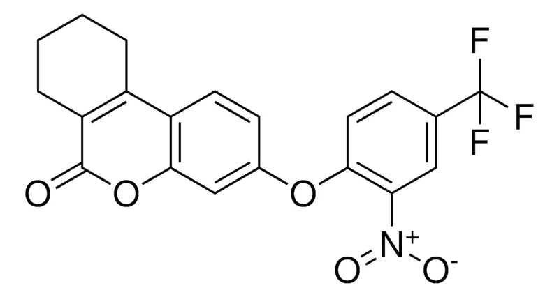 Sigma-Aldrich 3-(2-NITRO-4-TRIFLUOROMETHYL-PHENOXY)-7,8,9,10-TETRAHYDRO-BENZO(C)CHROMEN-6-ONE,AldrichCPR
