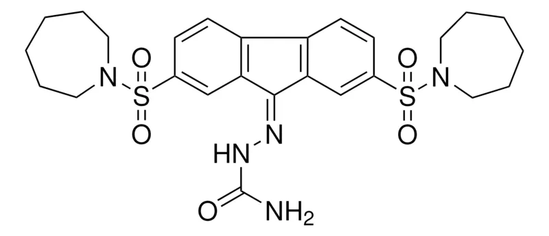 Sigma-Aldrich 2,7-BIS(1-AZEPANYLSULFONYL)-9H-FLUOREN-9-ONE SEMICARBAZONE,AldrichCPR