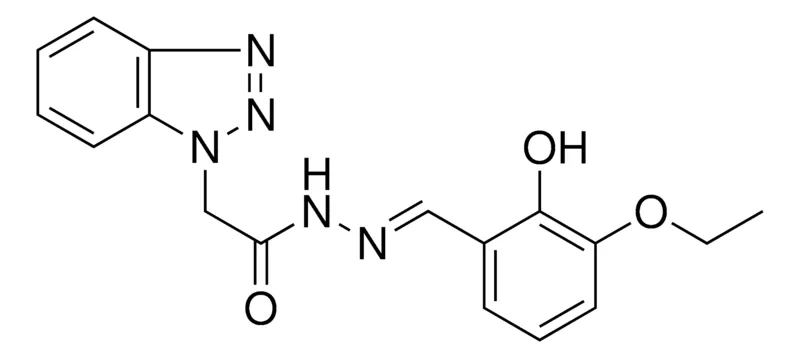 Sigma-Aldrich 2-BENZOTRIAZOL-1-YL-ACETIC ACID (3-ETHOXY-2-HYDROXY-BENZYLIDENE)-HYDRAZIDE,AldrichCPR