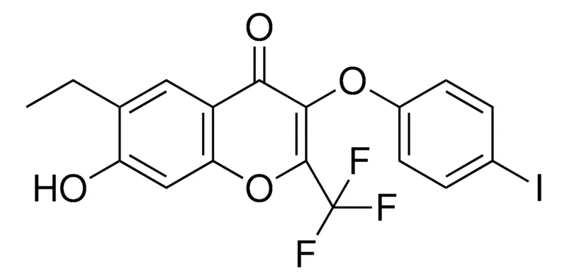 Sigma-Aldrich 6-ETHYL-7-HYDROXY-3-(4-IODO-PHENOXY)-2-TRIFLUOROMETHYL-CHROMEN-4-ONE,AldrichCPR