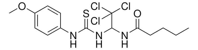Sigma-Aldrich PENTANOIC ACID (2,2,2-TRICHLORO-1-(3-(4-METHOXY-PHENYL)-THIOUREIDO)-ETHYL)-AMIDE,AldrichCPR