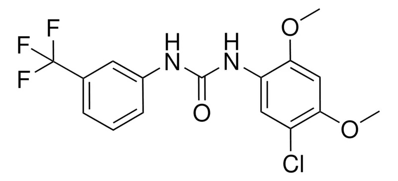 Sigma-Aldrich N-(5-CHLORO-2,4-DIMETHOXYPHENYL)-N'-(3-(TRIFLUOROMETHYL)PHENYL)UREA,AldrichCPR
