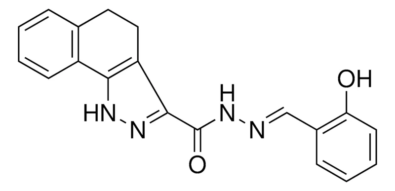 Sigma-Aldrich 4,5-DIHYDRO-1H-BENZO(G)INDAZOLE-3-CARBOXYLIC ACID (2-HO-BENZYLIDENE)-HYDRAZIDE,AldrichCPR