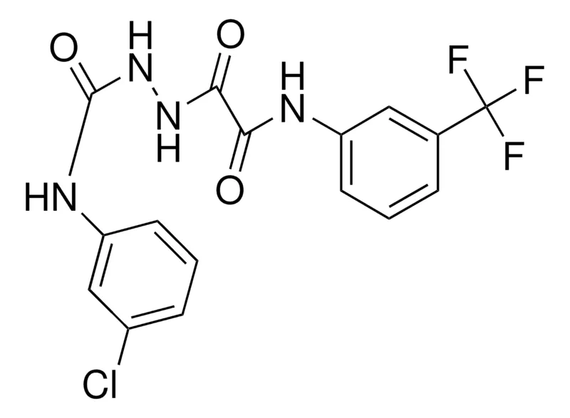 Sigma-Aldrich N-(3-CHLOROPHENYLUREIDO)-N'-(3-(TRIFLUOROMETHYL)PHENYL)OXAMIDE，AldrichCPR